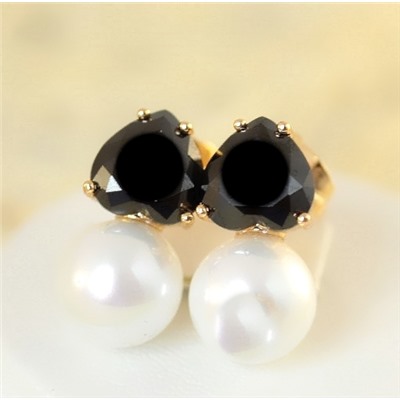 Серьги-гвоздики позолота  H01-12319