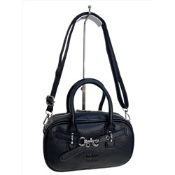 Женская сумка из искусственной кожи, цвет черный