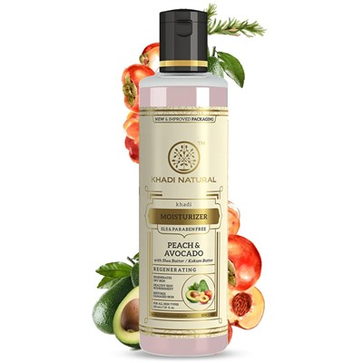 Khadi Natural Увлажняющее Лосьон Персик и Авокадо без СЛС 210 мл