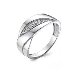 Кольцо из серебра куб.циркон., В10-1291