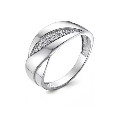 Кольцо из серебра куб.циркон., В10-1291