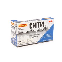 Полесье "Сити", автомобиль-лесовоз инерционный (со светом и звуком) (синий) (в коробке)