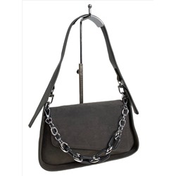 Женская сумка из искусственной замши, цвет серый