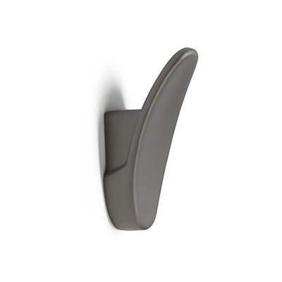 Крючок мебельный CAPPIO PLATE, однорожковый, графит