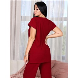 Фрэнни - пижама бордовый