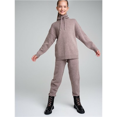 Комплект трикотажный для девочек: джемпер, брюки