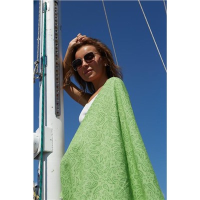 Полотенце для ванны Этель «Персия» 90×170 см, 150 г/м, зеленое