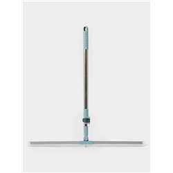 Водосгон для пола, силиконовый, поворотный сгон 60 см, черенок нержавеющая сталь 58-97 см