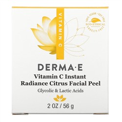 Derma E, Цитрусовый пилинг для лица «Мгновенное сияние» с витамином C, 56 г