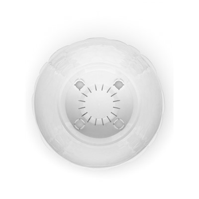 Горшок для цветов с поддоном «Камешки», 8 л, пластиковый, белый