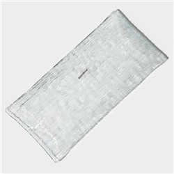 Блюдо сервировочное Доляна «Текстура», 25.5×12.5 см, стекло, прозрачное