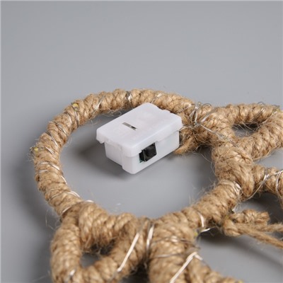 Светодиодная фигура «Олень» 14×11×1 см, 20 LED, батарейки AG13×3 (в комплекте), свечение теплое белое