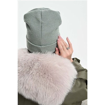 Шапка теплая в рубчик