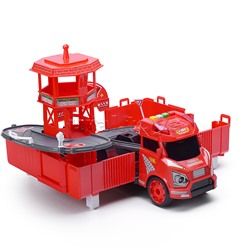 Парковка-машина "Пожарная часть" в коробке