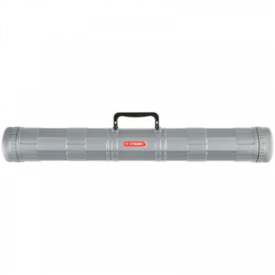 Тубус (футляр для чертежей) диаметр-9см, длина- 70 см, ПТ22 серый Стамм