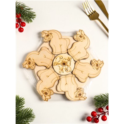 Подставка под горячее «Лошадка», 20 см, можжевельник