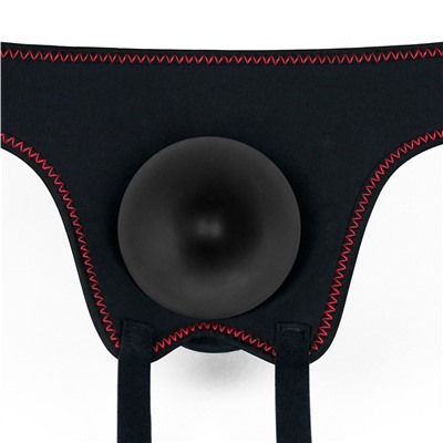 Женский темнокожий страпон Easy Strapon Set 7 Inch - 18 см.