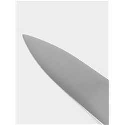 Нож кухонный шеф Sharp, лезвие 30.5 см, нержавеющая сталь, чёрная ручка
