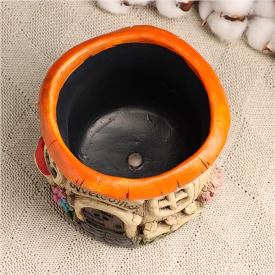 Декоративное кашпо для цветов «Домик», 14×14×11 см, керамическое, Greengo