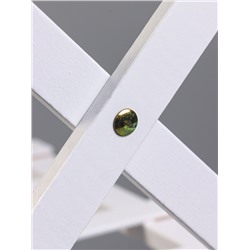 Подставка для цветов Greengo, 4 полки, 50×25×68 см, напольная, бамбук, белая