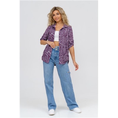 Рубашка 36768 (Бордовый)