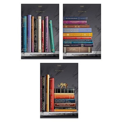 Тетрадь А4  96л клетка "Золотые страницы" мат.ламин.,3D фольга (094519) Хатбер