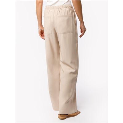 Свободные брюки из плотного лиоцелла на резинке