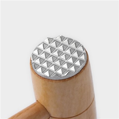 Молоток для мяса Доляна «Русская душа», 26×9.5 см, бежевый