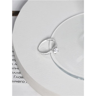 Кольцо из серебра с фианитами родированное 925 пробы К-2690-Р