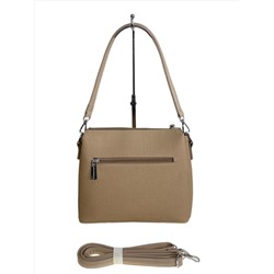 Женская сумка из искусственной кожи, цвет светло коричневый