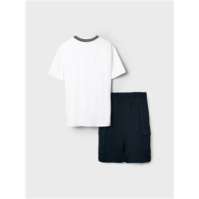 Комплект трикотажный для мужчин: фуфайка (футболка), шорты