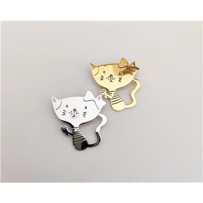 Брошь Котик