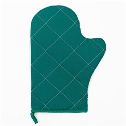 Варежка-прихватка «Этель» Christmas greetings, 20×27 см, саржа, хлопок 100%, ватин 250 г/м²