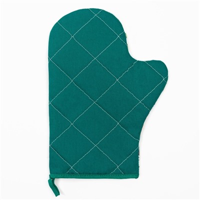 Варежка-прихватка «Этель» Christmas greetings, 20×27 см, саржа, хлопок 100%, ватин 250 г/м²