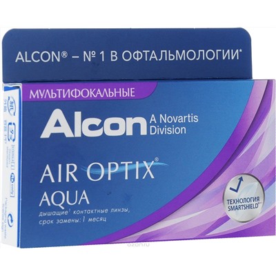 ПОД ЗАКАЗ Air Optix Aqua Multifocal/AirOptix HydraGlyde for Multifocal (3 шт.) 1 месяц