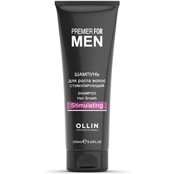 OLLIN PREMIER FOR MEN Шампунь для роста волос стимулирующий 250 мл