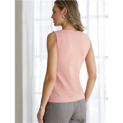 Топ из премиального хлопка с эластаном