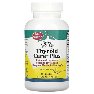 Terry Naturally, Thyroid Care Plus, 60 Capsules