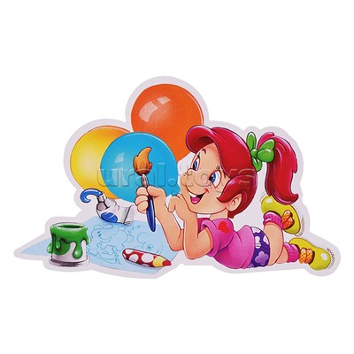 Украшение на скотче 263х318мм "До свидания, Детский Сад"