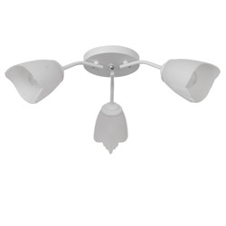 Люстра «Оникс» BayerLux 3×15 Вт E27, белый, 50×50×15 см