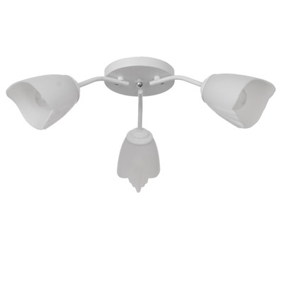 Люстра «Оникс» BayerLux 3×15 Вт E27, белый, 50×50×15 см