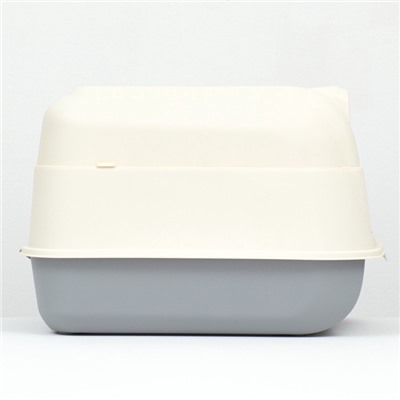 Туалет закрытый с откидным верхом 36 х 51 х 34 см, серый