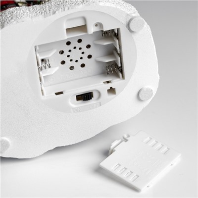 Светодиодная фигура «Дед Мороз» 14×18.5×10.5 см, керамика, от батареек АААх3, свечение тёплое белое