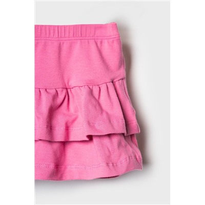 Комплект детский трикотажный для девочек: джемпер (футболка), юбка-шорты PLAYTODAY, 1240076