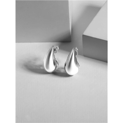 Колье из серебра родированное - Капля 140-10-74