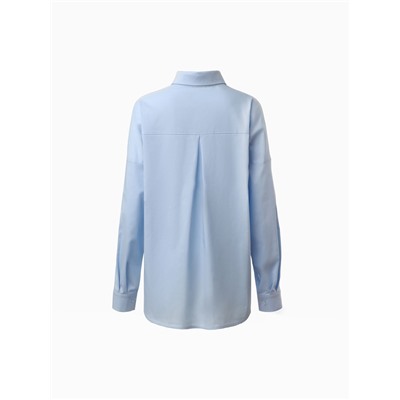 Рубашка женская MINAKU: Casual Collection, размер 52, цвет голубой