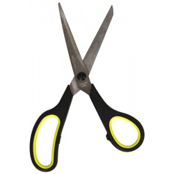 Ножницы 215 мм пластиковые ручки, резиновые вставки SO2104 inФОРМАТ
