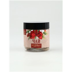 Подарочный набор новогодний «Тёплых праздников», мёд с пыльцой 250 г, чай 50 г, ложка
