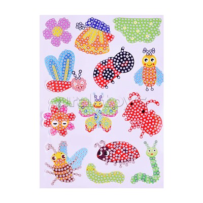 Мозаика алмазная "Насекомые" в коробке