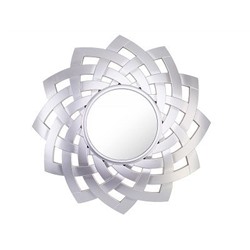 Зеркало настенное SWISS HOME d=60см, серебро
